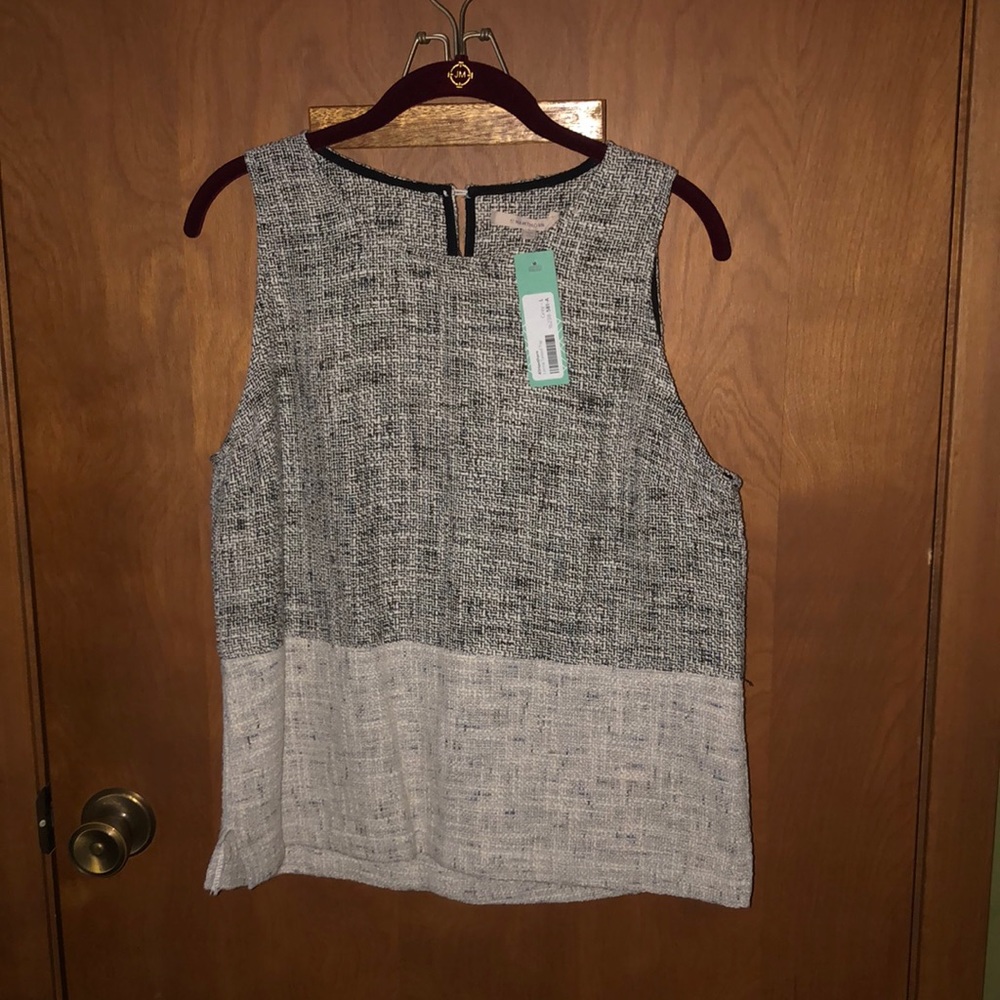 41 Hawthorne Lornia Tweed Top Size L